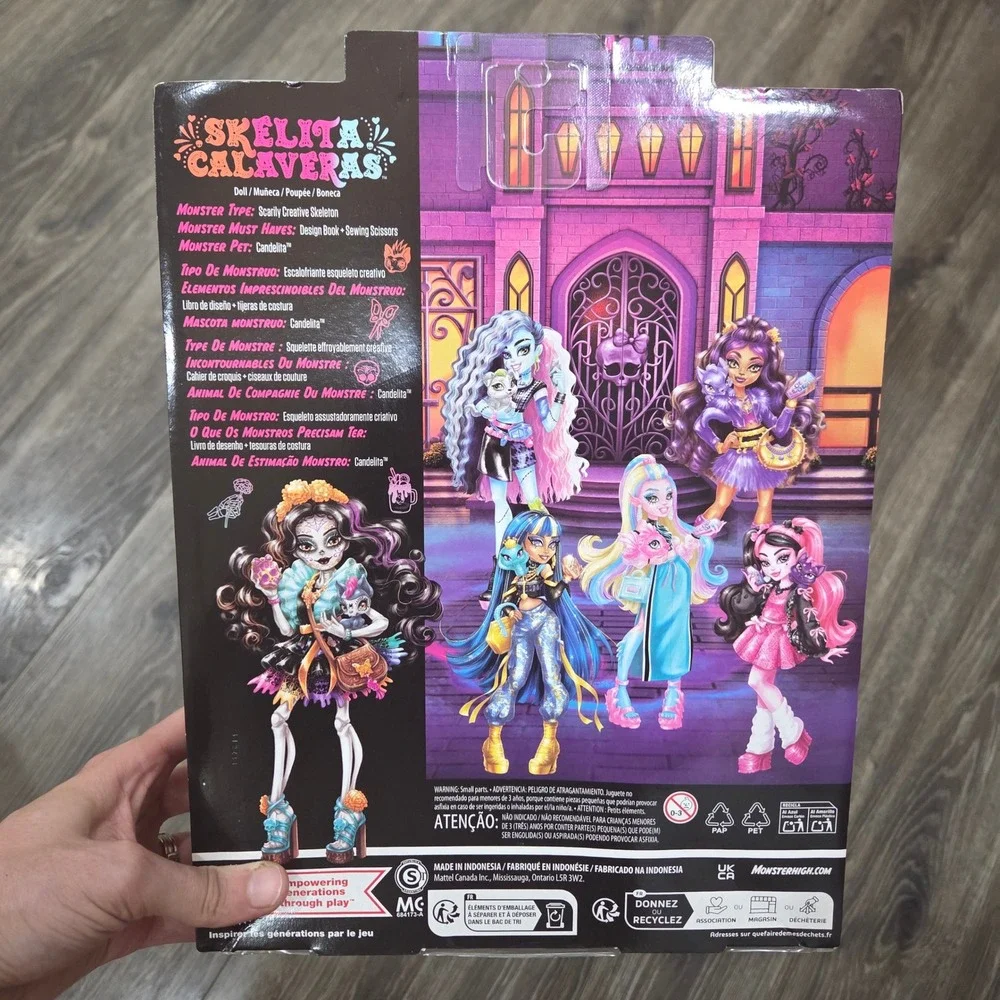 Mattel Monster High Skelita Calaveras Doll G3 10in Multicolor  Gothcore IN HAND